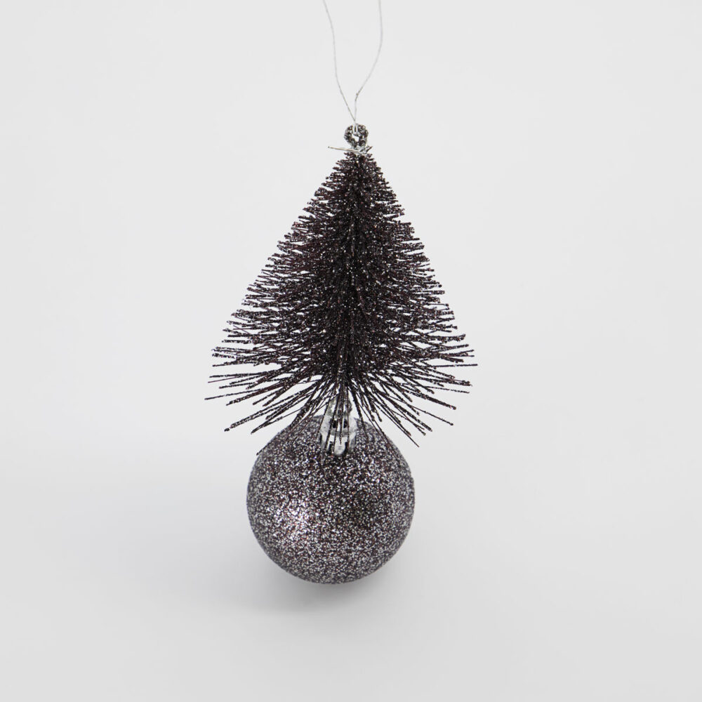 Tree & Bell Mahogany ornament