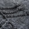 Zest deken grijs Chenille detail