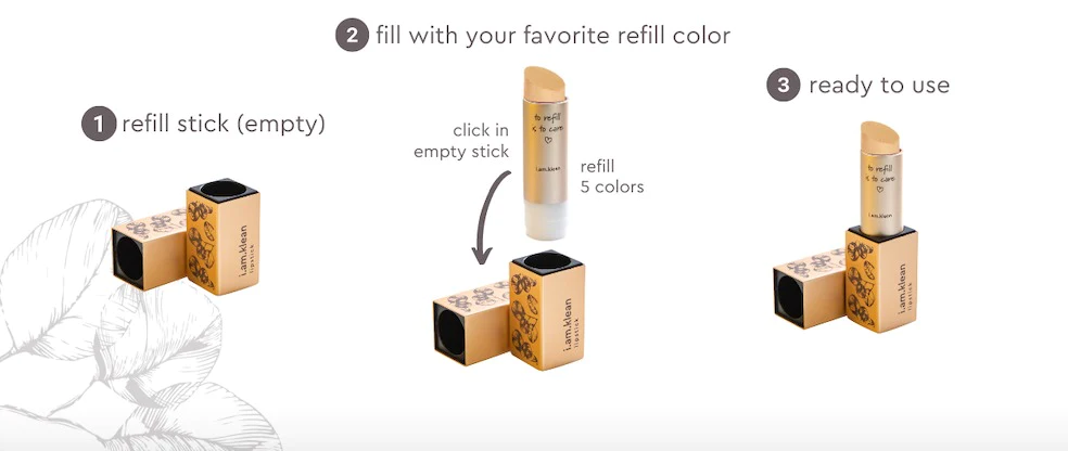 How to refillable concealer stick
